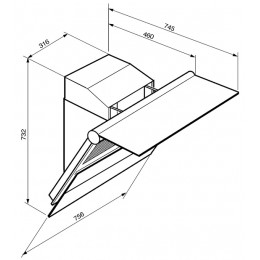 Вытяжка Smeg KTS75