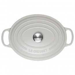 Le Creuset Кастрюля овальная 27 см, эмалированный чугун, цвет хлопчатобумажный