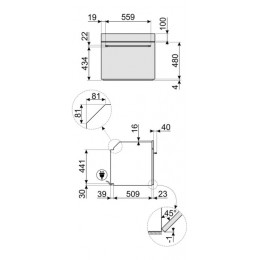 Духовой шкаф Smeg SF800B