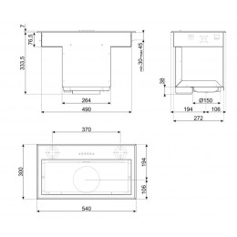Вытяжка Smeg KSEG58PXE