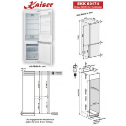 Встраиваемый холодильник Kaiser EKK 60176