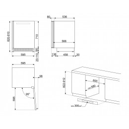 Винный холодильник Smeg CVI138LS3