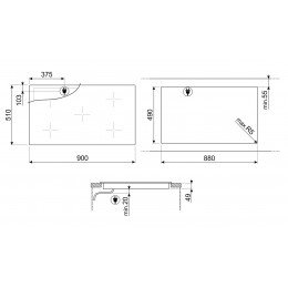 Варочная поверхность Smeg SI2M7953DW