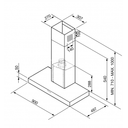 Вытяжка Smeg KS905NXE2