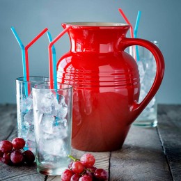 Le Creuset Кувшин 1л, каменная керамика, цвет: вишневый 