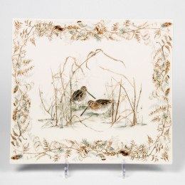 Блюдо квадратное Gien, Охота, 29,5x26,5 см.