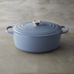 Le Creuset Кастрюля овальная 31 см, эмалированный чугун, цвет бременская лазурь