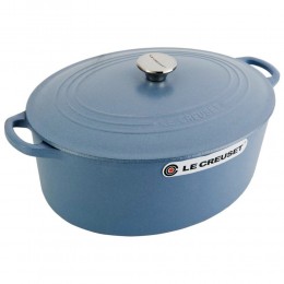Le Creuset Кастрюля овальная 31 см, эмалированный чугун, цвет бременская лазурь
