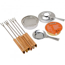 Le Creuset Набор для фондю: подставка, чугунная форма, 6 вилок, горелка, гель