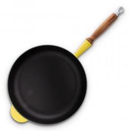 Le Creuset Сковорода 28см, эмалированный чугун, цвет: желтый солнечный 
