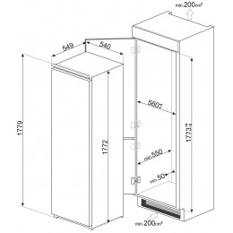 Холодильник Smeg S8L1721F