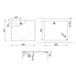 Стеклокерамическая варочная панель Smeg P864PO
