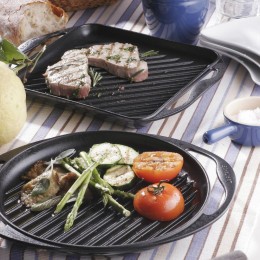 Le Creuset Круглый гриль, 25 см, цвет черный матовый