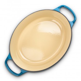 Le Creuset Кастрюля овальная, 29см, 4,7л, чугун, Лазурь
