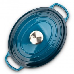 Le Creuset Кастрюля овальная, 29см, 4,7л, чугун, Лазурь