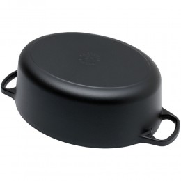 Le Creuset Овальная кастрюля для запекания 29 см, чугун, цвет черный матовый