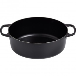 Le Creuset Овальная кастрюля для запекания 29 см, чугун, цвет черный матовый