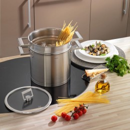 Крышка Стрейт-фикс, плоская из стекла, 16 см, с ручкой, K16SF, CRISTEL