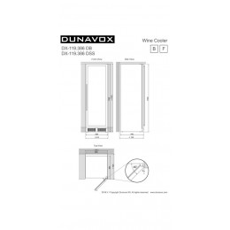 Винный шкаф Dunavox DX-119.386DB