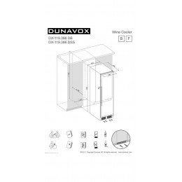 Винный шкаф Dunavox DX-119.386DB