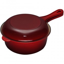 Le Creuset Многофункциональная сковорода, 22 см, сплошная ручка, чугун, вишня