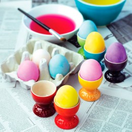 Le Creuset Подставка для яиц на ножке 52/58 мм, каменная керамика, цвет: жемчужный 