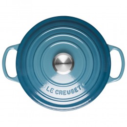 Le Creuset Кастрюля круглая, 22см, 3,3л, чугун, Лазурь