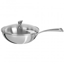 Крышка выпуклая Кастелин, стекло, блестящая, Ø28 см, K28CHVB, CRISTEL