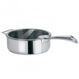 Крышка плоская Кастелин, стекло, Ø26 см, боковая ручка, K26CHVP, CRISTEL