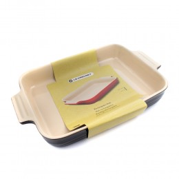 Le Creuset Прямоугольное блюдо 32 см, каменная керамика, цвет: черный матовый