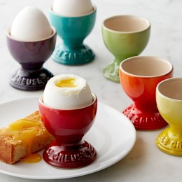 Le Creuset Подставка для яиц на ножке 52/58 мм, каменная керамика, цвет: жемчужный 