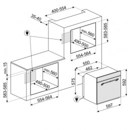 Многофункциональный духовой шкаф Smeg SFP750AOPZ