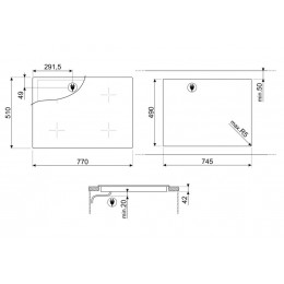 Варочная панель Smeg SE385EMTB