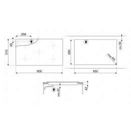 Варочная панель Smeg SE395ETB