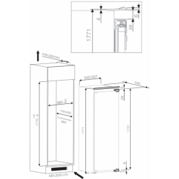 Холодильник встраиваемый (европейский стандарт) KitchenAid KCBNS 18602