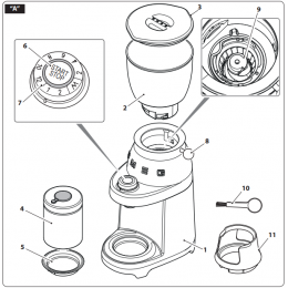 Кофемолка Smeg CGF01PGEU