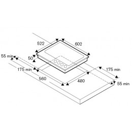Варочная панель Bertazzoni P604LHERNE