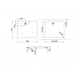 Варочная поверхность Smeg SI764AOM