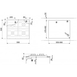 Варочная панель Smeg SRV864POGH