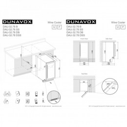 Винный шкаф Dunavox DAU-32.78DW