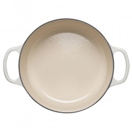 Le Creuset Кастрюля круглая 24 см, эмалированный чугун, цвет хлопчатобумажный