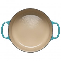 Le Creuset Кастрюля круглая для запекания 26 см, чугун, цвет бирюзовый