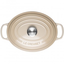 Le Creuset Кастрюля овальная 27 см, чугун, миндаль