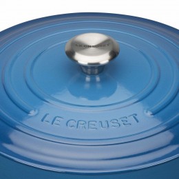 Le Creuset Круглая кастрюля 24см, чугун, цвет: марсель