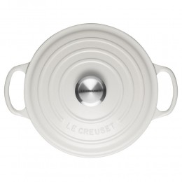 Le Creuset Кастрюля круглая 24 см, эмалированный чугун, цвет хлопчатобумажный