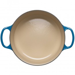 Le Creuset Круглая кастрюля 24см, чугун, цвет: марсель