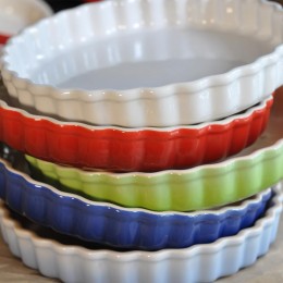 Le Creuset Рифленая форма для запекания 24см, каменная керамика, цвет: вишневый