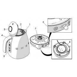 Чайник электрический Smeg KLF04BLEU