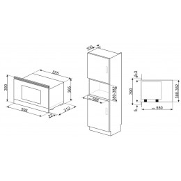 Микроволновая печь Smeg MP122B1