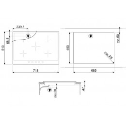 Варочная панель Smeg P875P